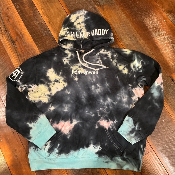 Barstool Sports Call Her Daddy “I Am Unwell” Tie-Dye Hoodie Size Large - Picture 1 of 10
